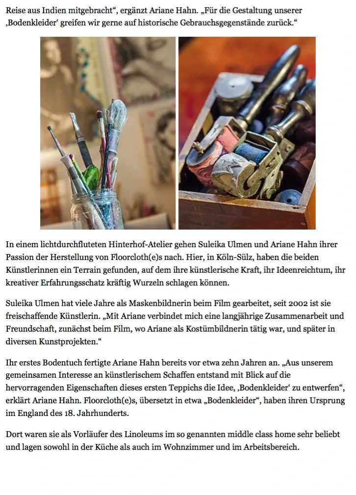 Artikel über Suleika Ulmen in Countrystyle, 2013 (2/3)