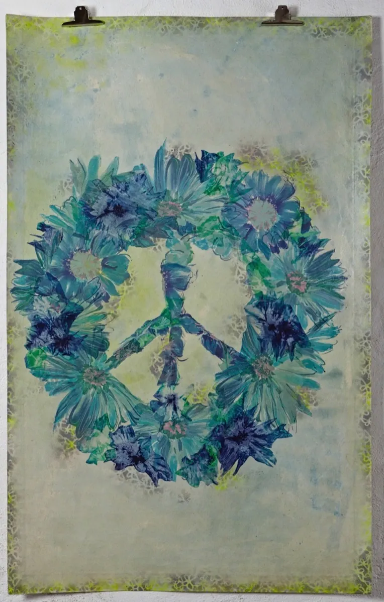 Peace III – Gemälde von Suleika Ulmen, 120 × 196